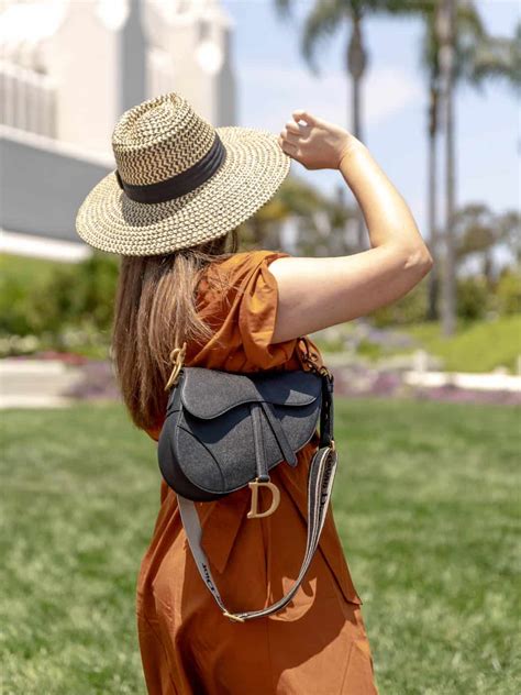 how to wear dior saddle bag|dior saddle bag on model.